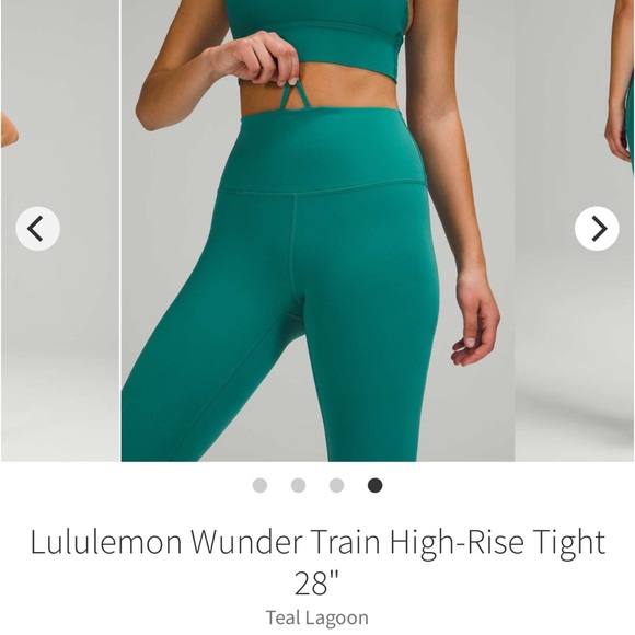 NEW with tags! Lululemon Wunder Train High-Rise Tight 28"
Teal Lagoon Sz 8 - Picture 9 of 9